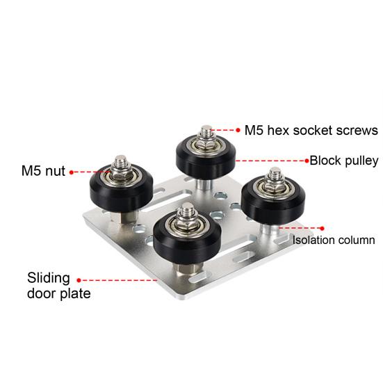V-портальная пластина V-Wheel 2020 Колеса с алюминиевым профилем V-типа 3D-принтеры с ЧПУ