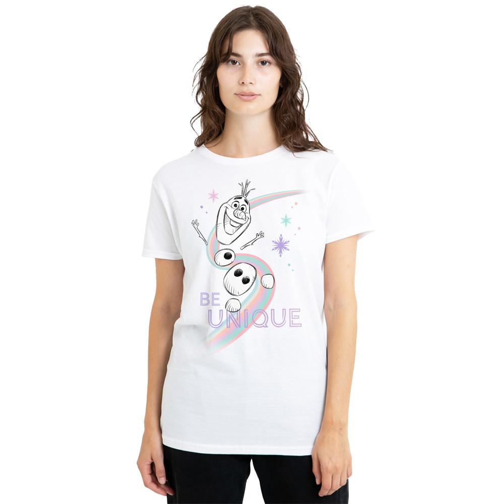 Frozen Womens/Ladies Be Unique Rainbow Olaf T-Shirt