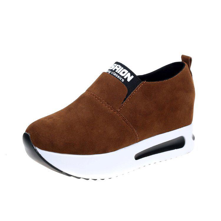 Модная обувь, женские кроссовки, весенне-осенние женские туфли из искусственной кожи на плоской подошве, ботинки без шнуровки, повседневная обувь на платформе с увеличением размера