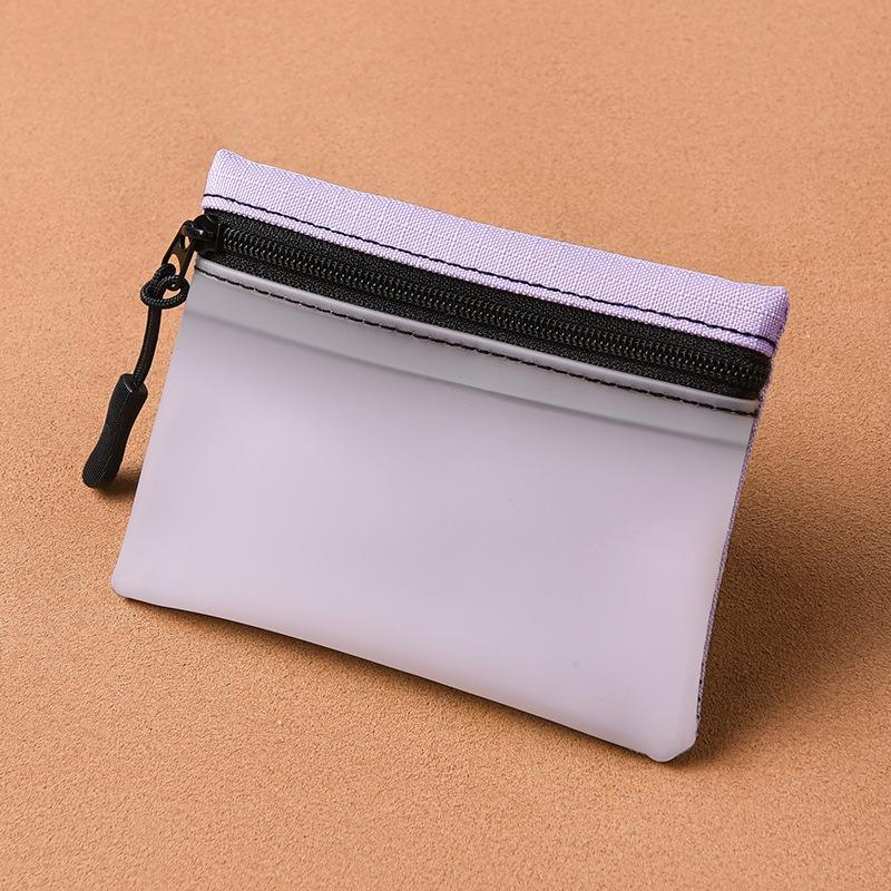 Мини-мешочек для мелочи, простой и портативный, высококачественный тканевый органайзер, на молнии, маленький кошелек, отделение для карт, детский кошелек для монет для студентов.