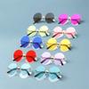 Rimless Halloween Sunglasses Party And Masquerade Uv Protection Frameless Shades Halloween Costume Accessories Colorful