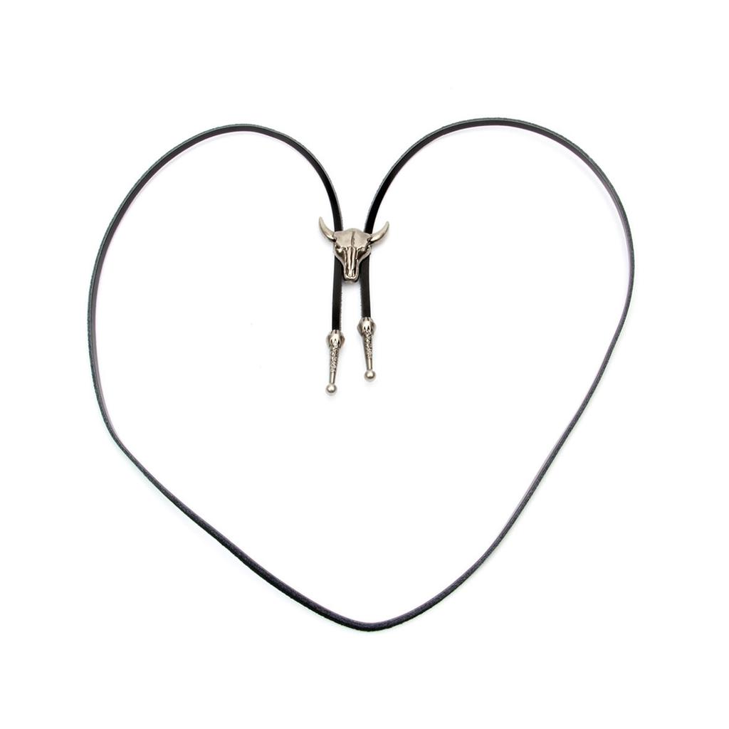 Винтажный западный ковбойский галстук-боло с головой коровы, галстук, панк-ожерелье, аксессуар для костюма, американский галстук-боло, западный