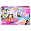 Горка для бассейна Barbie Dream Boat продана Кукла Барби Dress Up от 3 лет и старше, розовый HJV37 и приключения! (Кукла отдельно) Кукла/Дом