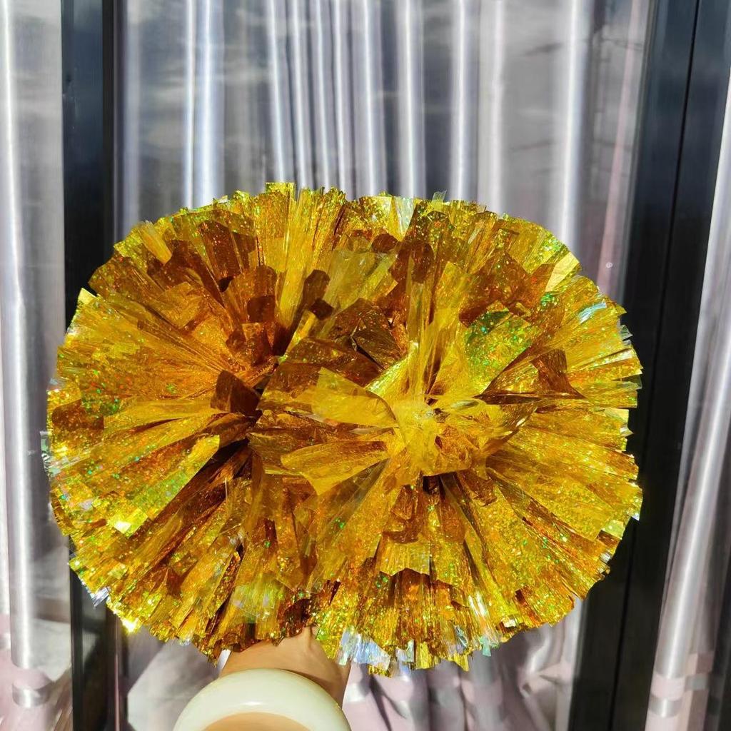 Радужные лазерные помпоны для чирлидинга