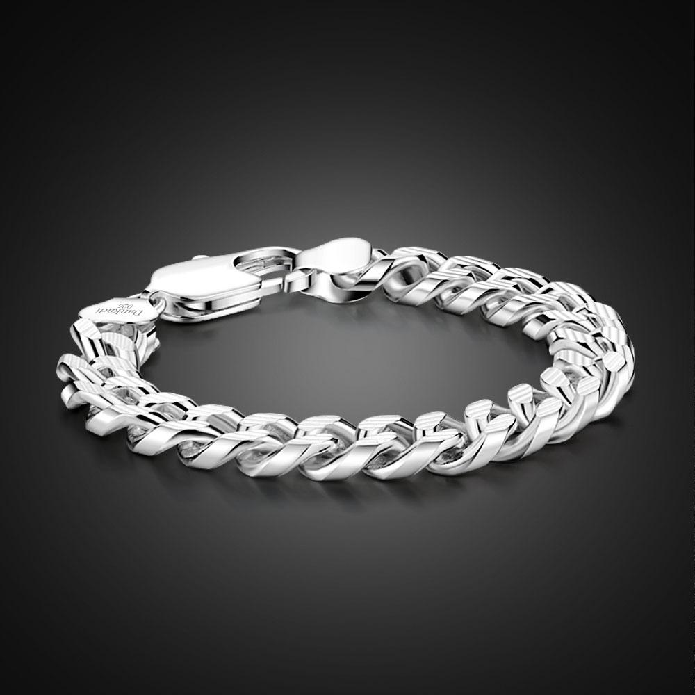 Новый мужской браслет Horsewhip Chain S925 с серебряным покрытием, модный популярный производитель ювелирных изделий