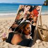 Love And Music A-dele Beach Towel, Microfiber Beach Towel, Perfect For Pool, Beach, Travel, Home Decor Beach Party Fan gifts