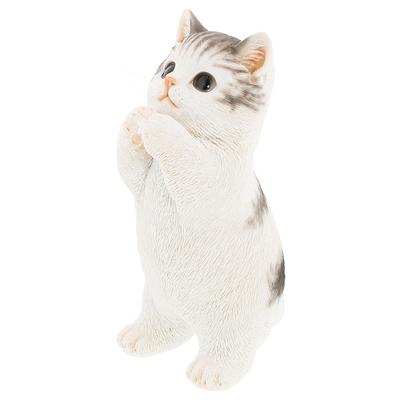 Кот Внутренний Кот Скумбрия и Фигурка Бенни, Украшение, Предмет, Полирезин, Кот Бенни, Белый, Подарок, Презент, QB-041