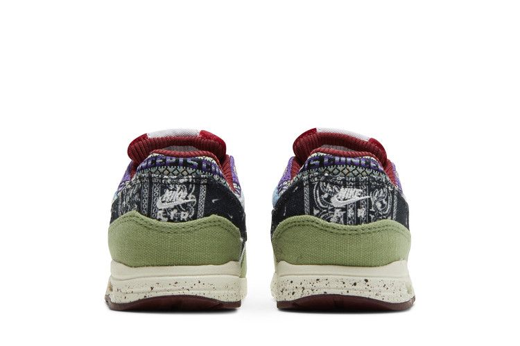 Kids' Sneakers Nike Air Max 1 SP Concepts Mellow (TD) Oil Green/Black/Team Red/Sail