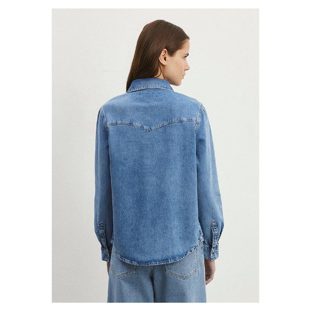 Gabriela Classic Denim Vintage Indigo Blue Jean Shirt Fitted 1210794-87200