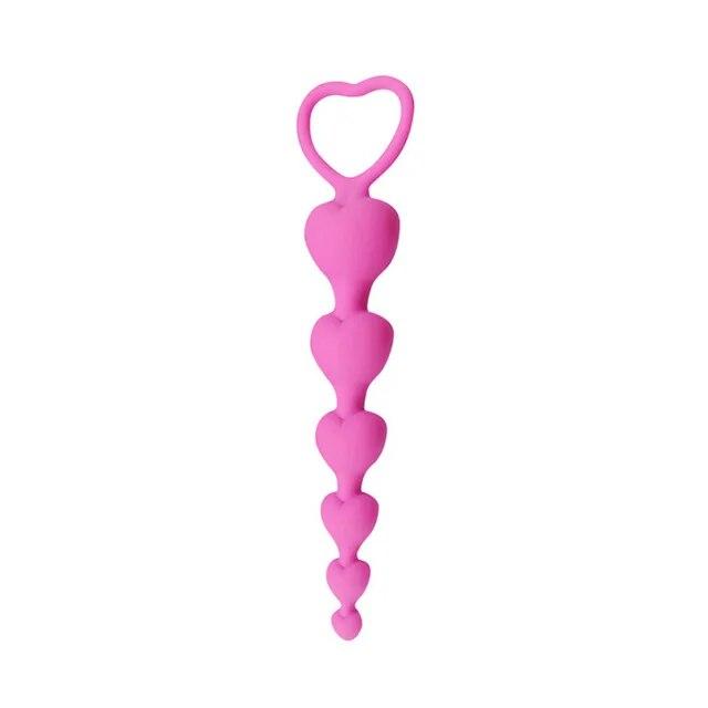Anal Plug Massager Vaginal Stimulator With Wearable Silicone Anal Beads Female Gay Sex Toys for Men Women Butt Pull Rings Sextoy