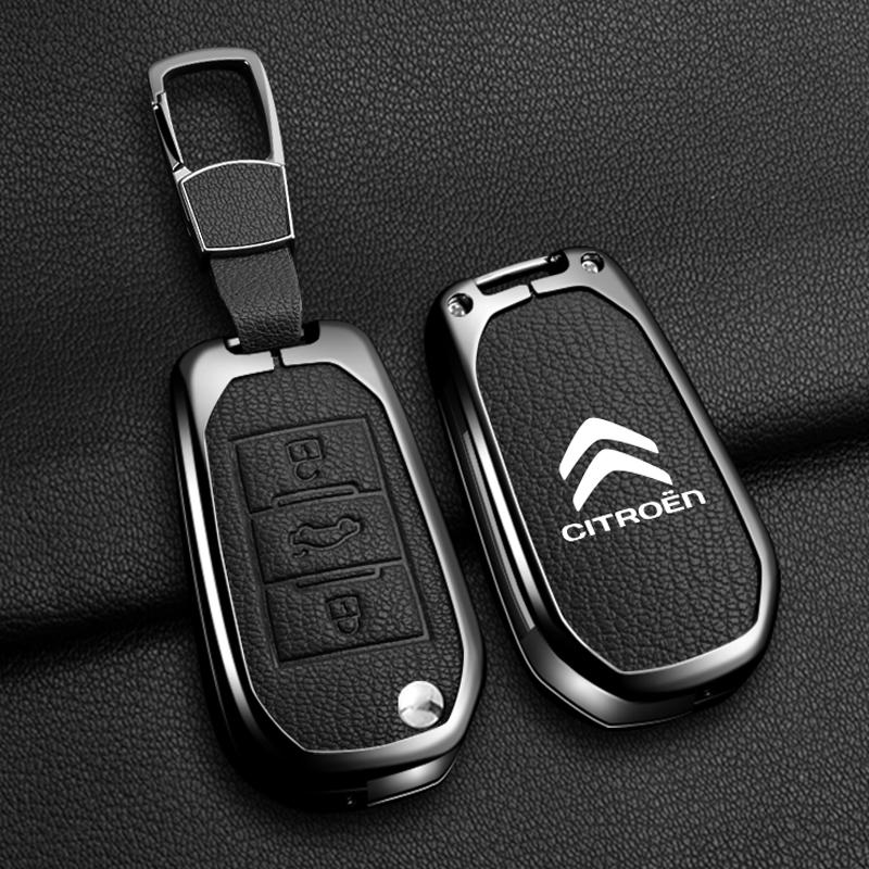 YKFEA1 Zinc Alloy Car Flip Key Case Cover Shell Fob For Citroen C1 C2 C3 C4 C5 C6 VTS Xsara C-Crosser Berlingo Jumpy DS3 DS4 DS5 DS6