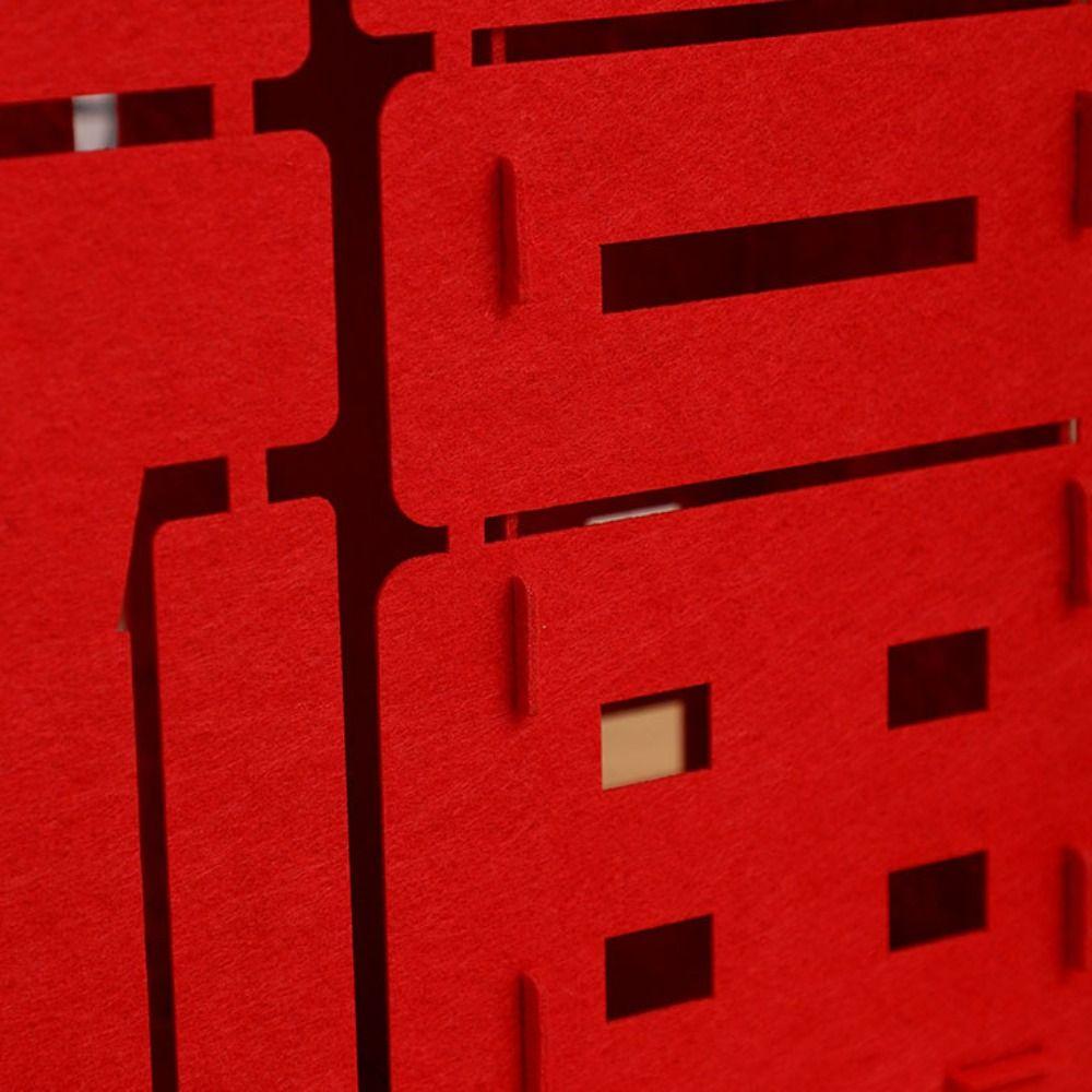 Войлок Весенний Фестиваль Фу Персонаж Орнамент DIY Сцена Макет Украшения Свадьба