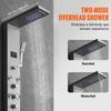 Shower Panel Tower System 6 Modes Hydroelectricity LED Stainless Steel