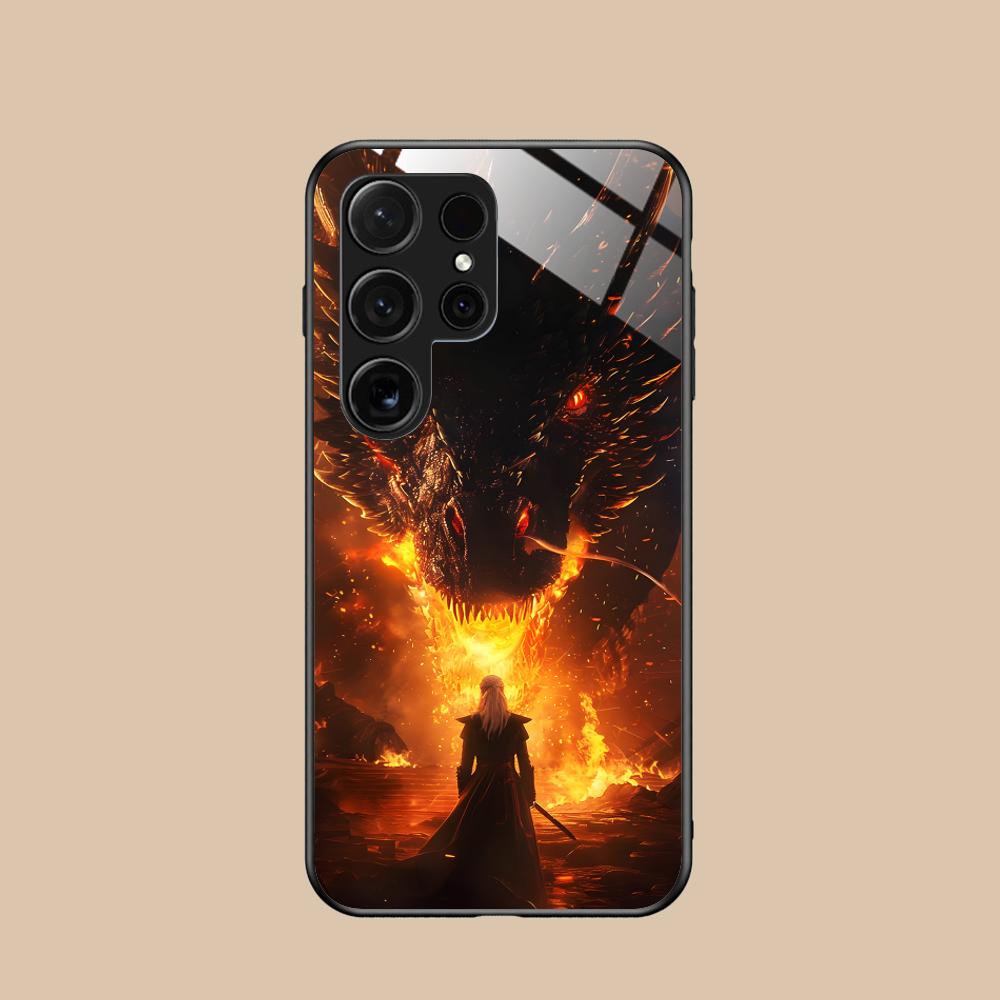 Стеклянный чехол для мобильного телефона «Королева Драконов» для Samsung Galaxy S26 S25 S24 S23 S22 S21 S20 Note20 Plus FE Ultra Цветной чехол