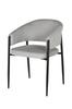PANKO swivel chair upholstered in gray fabric