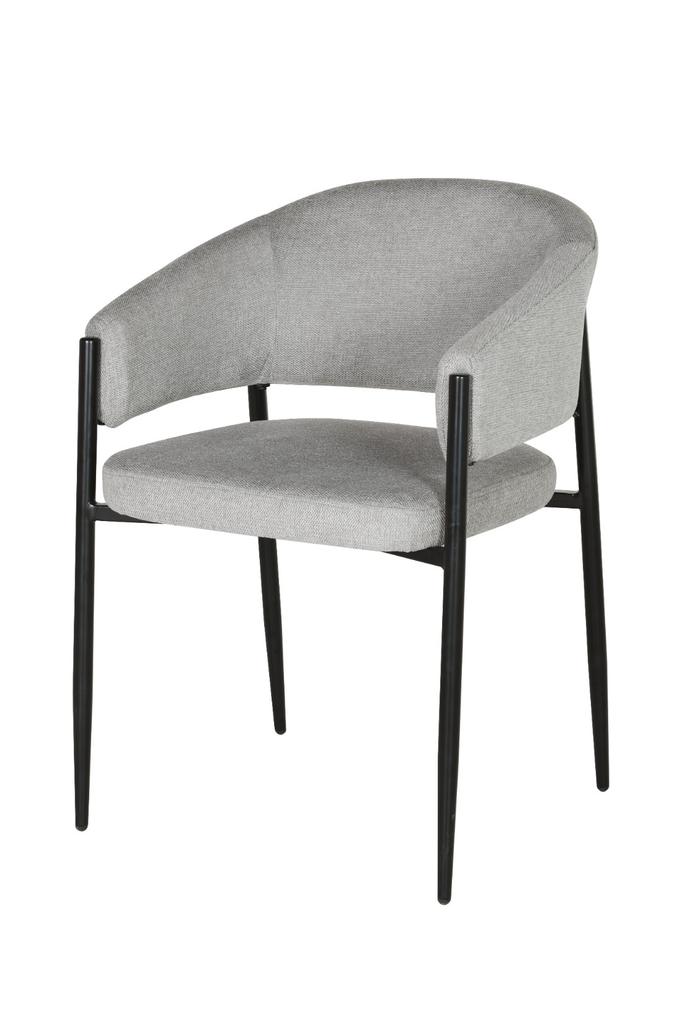 PANKO swivel chair upholstered in gray fabric