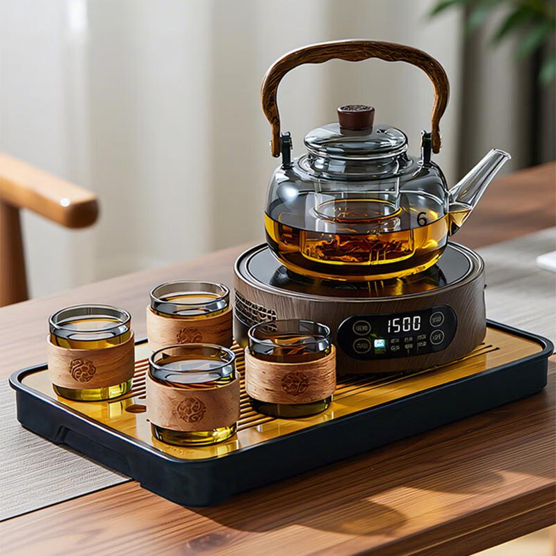 Китайский стеклянный чайный набор YIHUTEA с электрической керамической плитой