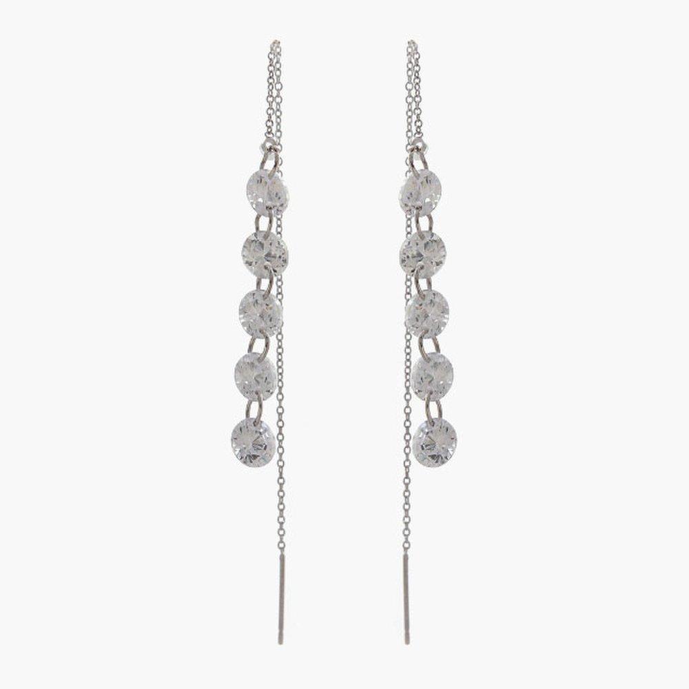Jlauren M02641 Remind Crystal Piercing Earrings