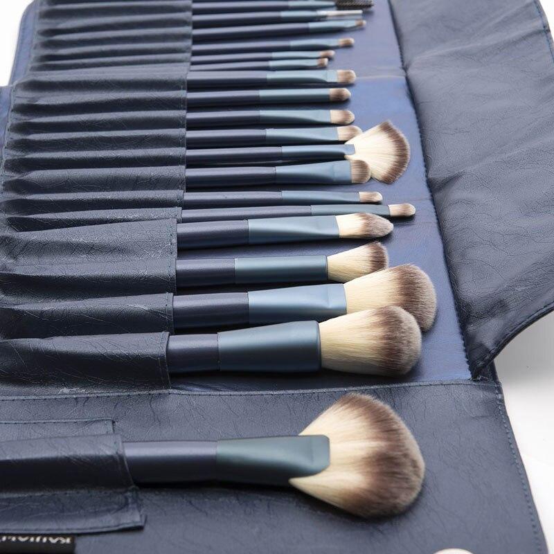 22pcs Makeup Brushes Set Fan Powder Foundation Blusher Eyebrow & Comb Eyelashes Brush Pincel Maquiagem Cosmetic Tools with Bag
