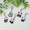 Cartoon Panda Panda Acrylic Keychain Animal Panda Keyring Cartoon Panda Pendant  Schoolbag Pendant