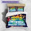 3pcs The Wiggles1 Design Cover Set - HD Printed Bedding with 1 Cover and 2 Pillowcases - Perfect for Home and Dorm Decor