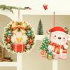 2025 Christmas Luminous Door Hanging Decorations Christmas Home Diy Decorations Scene Layout Decorations