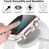 Glass+Cover For Apple Watch Case 45mm 41mm 44mm 40mm correa Accessorie Screen Protector for iwatch series 4 5 6 SE 7 8 9