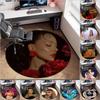 1 шт. Немецкая топ-певица Ayliva Круглый ковер Расписанный Печатный круглый ковер, домашний дверной коврик, коврик для защиты в путешествиях на открытом воздухе