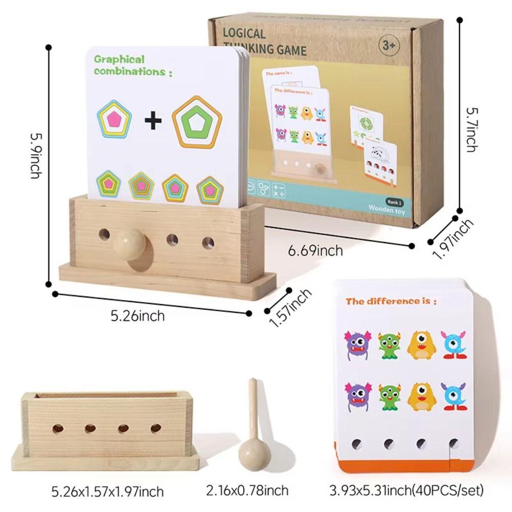 Montessori English Logic Key Puzzle Game Early Educational Key Thinking Puzzle Toy  Birthday Gifts