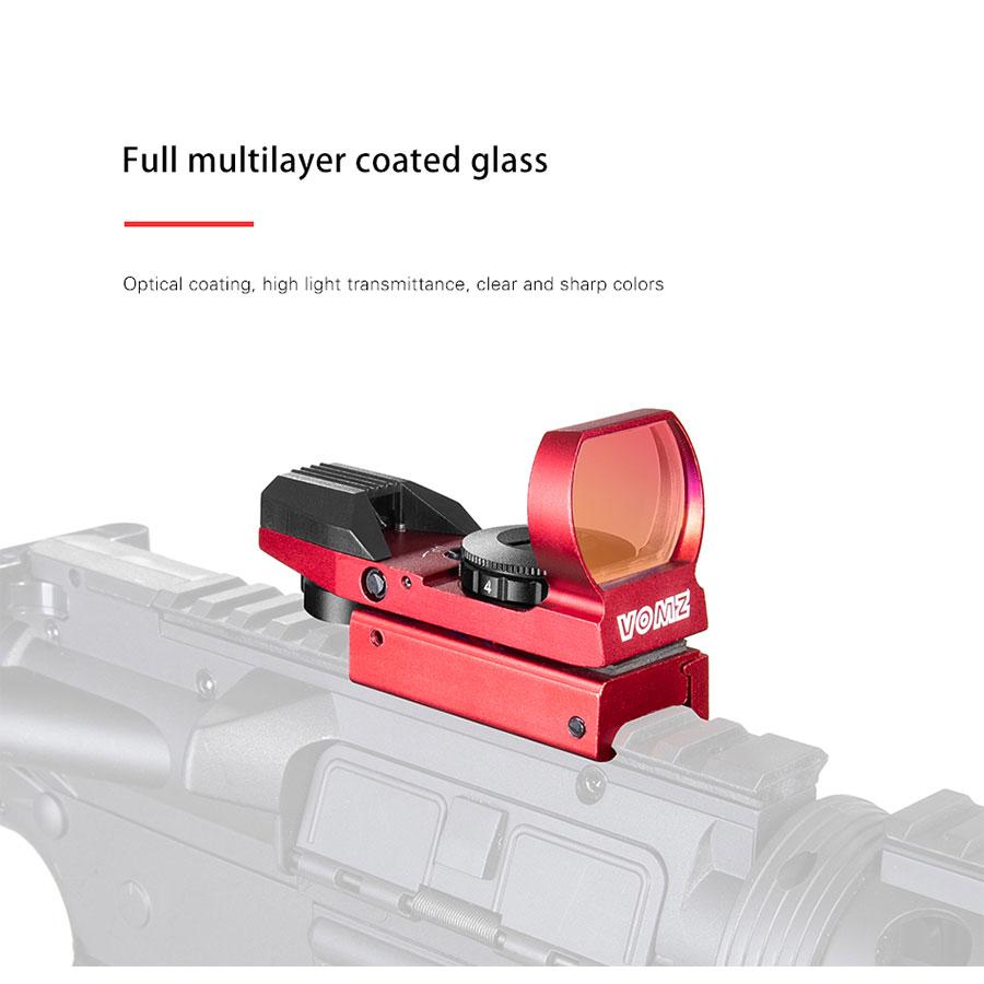 Hot 20mm Rail Riflescope Hunting Optics Holographic Red Dot Sight Reflex 4 Reticle Tactical Scope Collimator Sight Hunting