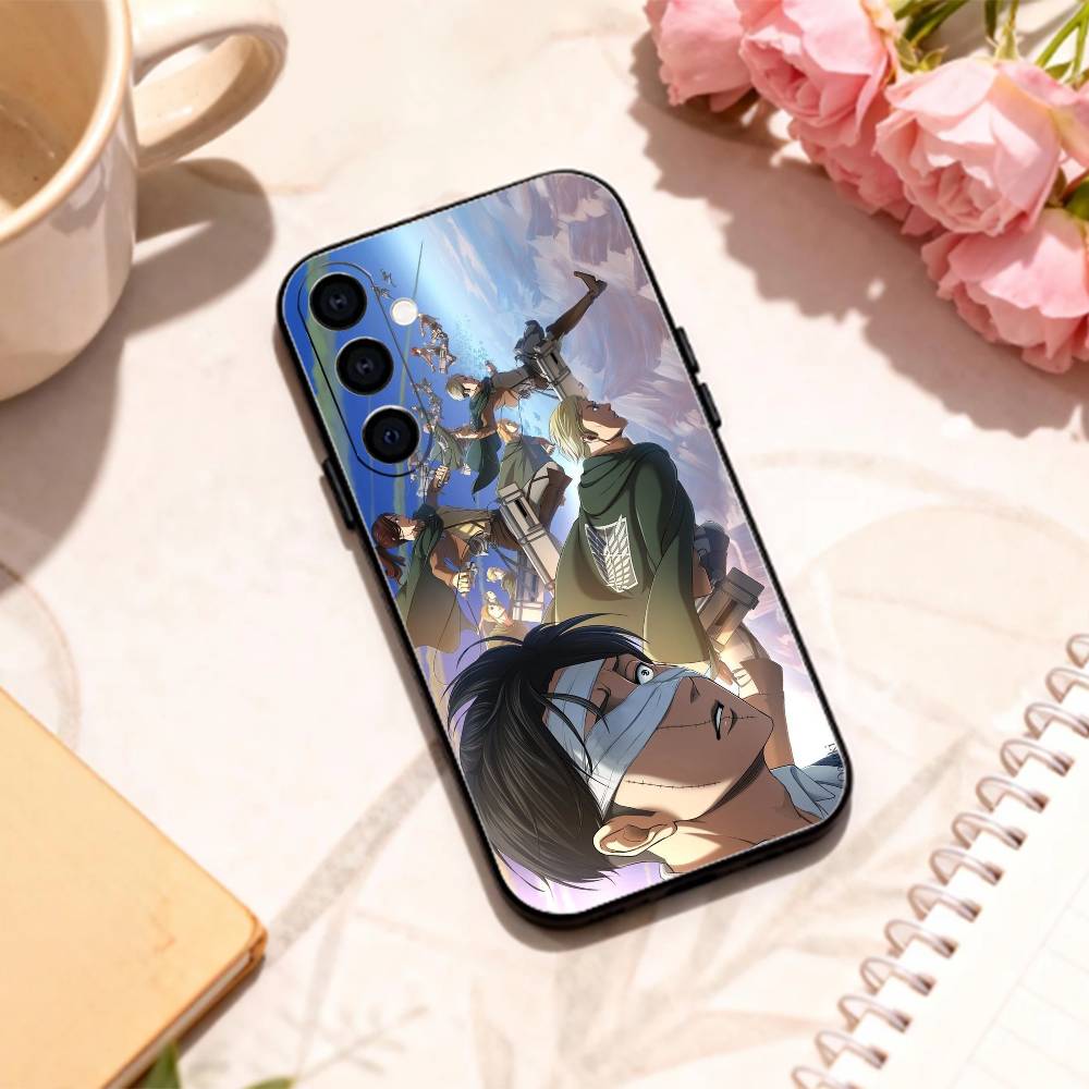 Крутой чехол для телефона Атака Титанов Свобода для Samsung Galaxy A73,A72,A71,A70,A53,A52,A51,Других Мягкий Черный Корпус