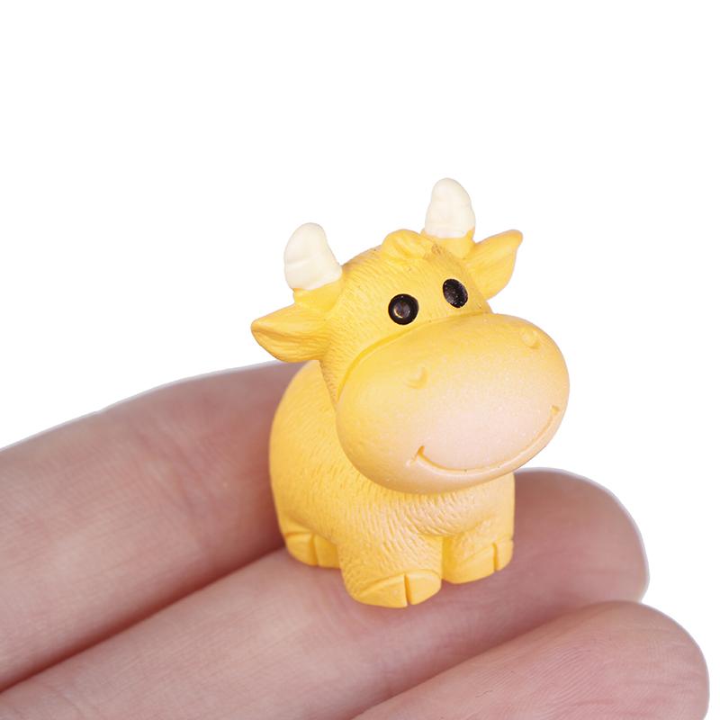 1PC Miniature 12 Zodiac Resin Doll Figurines Crafts Realistic Animals For Micro Landscape Scene Decoration DIY Accessories