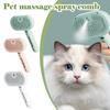 Pet Grooming Comb with Water Steam Styling for Dogs and Cats, Green Floating Comb Remover, Lint Spray Accessory, Size Adjustable