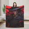 Алукард Хеллсинг Вампир Аниме Темный Готический Плед Флис Многофункциональный Мягкий Плед для Кровати Уличный Покрывало