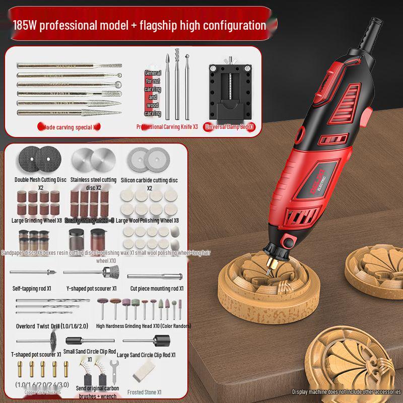 Высокомощная ручная электрическая шлифовальная машина для резьбы по дереву, полировки нефрита, резки и гравировки.