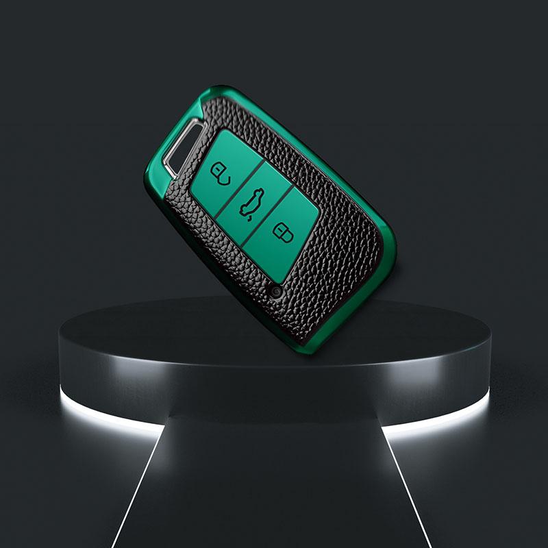 Чехол для смарт-ключа из ТПУ кожи, чехол для брелока для VW Volkswagen Passat B8 Magotan Golf для Skoda Kodiaq Superb A7, защитный брелок