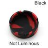 Fluorescent Silicone Ashtray Glow In the Dark Cigarette Holder Colorful Round Durable Smoking Accessories for Indoor Outdoor