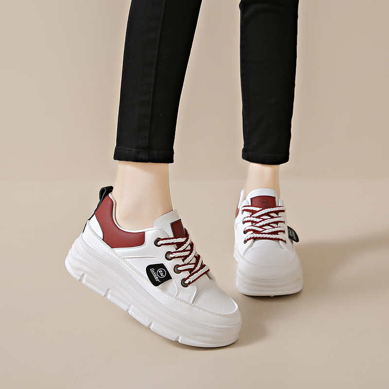 Legitimate Leather Round Foot Size 41 Women Boots Casual Women's Sneakers Original 33 Size Women's Shoes Sport Beskete