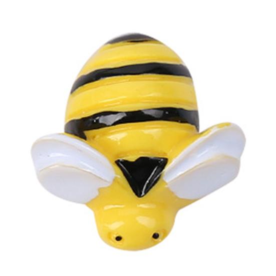 10 шт., Миниатюрный декор из смолы в форме пчелы, яркий цвет, DIY, изысканные Мультяшные животные, миниатюрные аксессуары для рукоделия