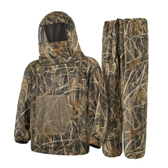 Camouflage Mosquito Suit for Men Women, Insect Mosquito Protection Jacket And Pants, Mosquito Proof Clothing with Mesh Hood for Outdoor Camping