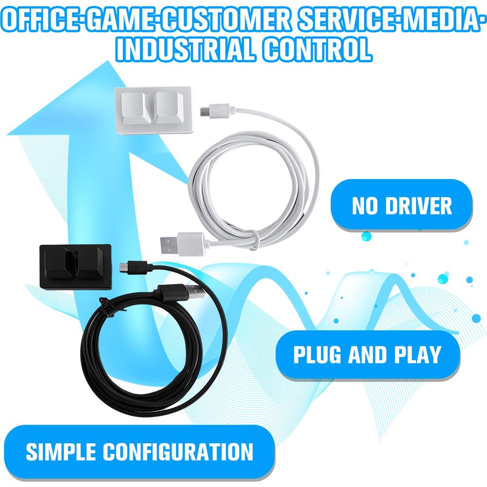 2 клавиши USB Настраиваемая программируемая макро мини-клавиатура Копирование для Photoshop Клавиатура и гейминг O0G8