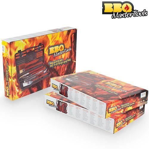 Mallette Ustensiles Barbecue BBQ Master Tools 18 pièces - BBQ Mastertools - Acier inox, bois