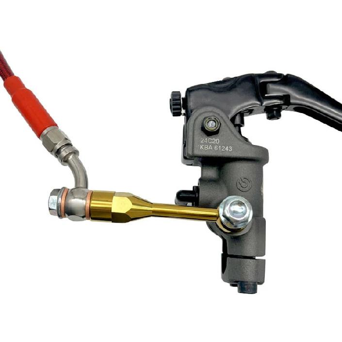 Universal CNC 304 Stainless Steel M10 Brake Hose Extension Tubing Stainless Steel Brake Line Extension Fitting Spare Accessories