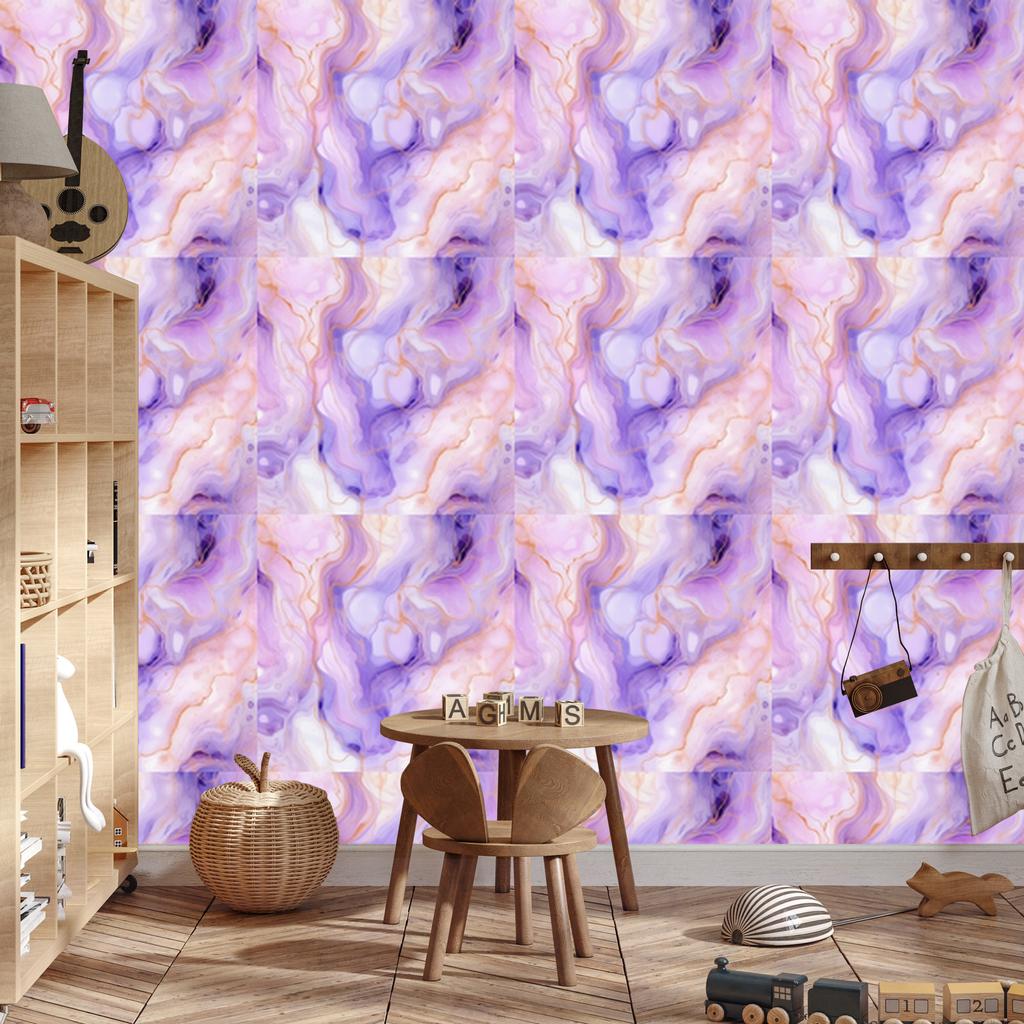 Ink Lavender and Powder Pink Wallpaper for Living Room and Bedroom 50x1000