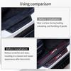 Car Door Threshold Protection, 4PCS Door Edge Step Dust Shield Cover, Car/SUV Universal Rubber Scratch Resistant Exterior Accessories