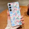 Романтичный Цветочный Узор Чехол для Телефона Для Samsung Galaxy S26 S25 S24 S23 Ultra S22 Plus S21 S24 S25 FE Прозрачный Ударопрочный Мягкий Чехол