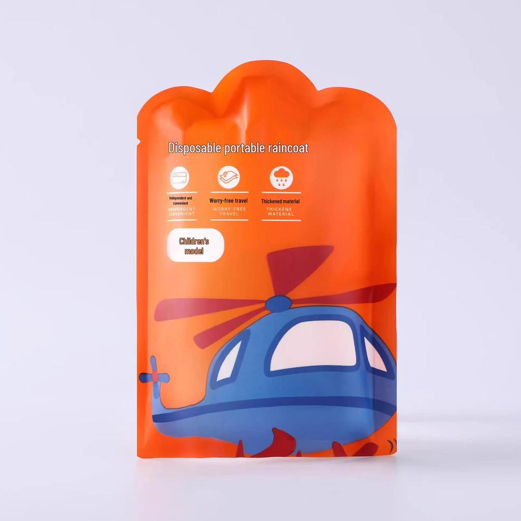 Детский и взрослый портативный водонепроницаемый пончо - Универсальный утолщенный дождевик для школы, путешествий и прогулок
