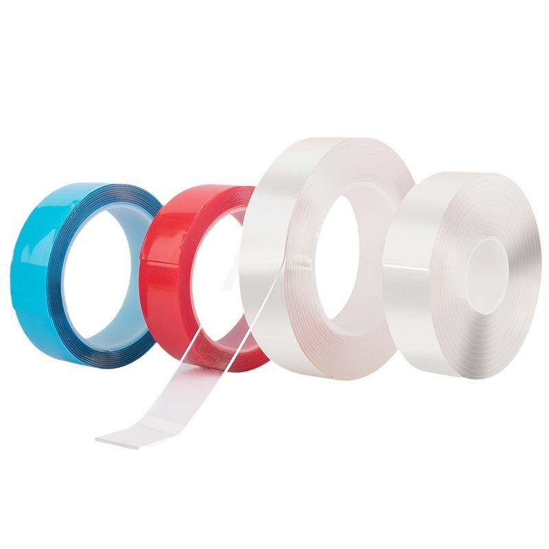 Прозрачная не оставляющая следов нанолента с высокой вязкостью, прочная, не оставляющая следов, клейкая лента без гвоздей для офиса, дома, автомобиля, нано-двусторонняя лента