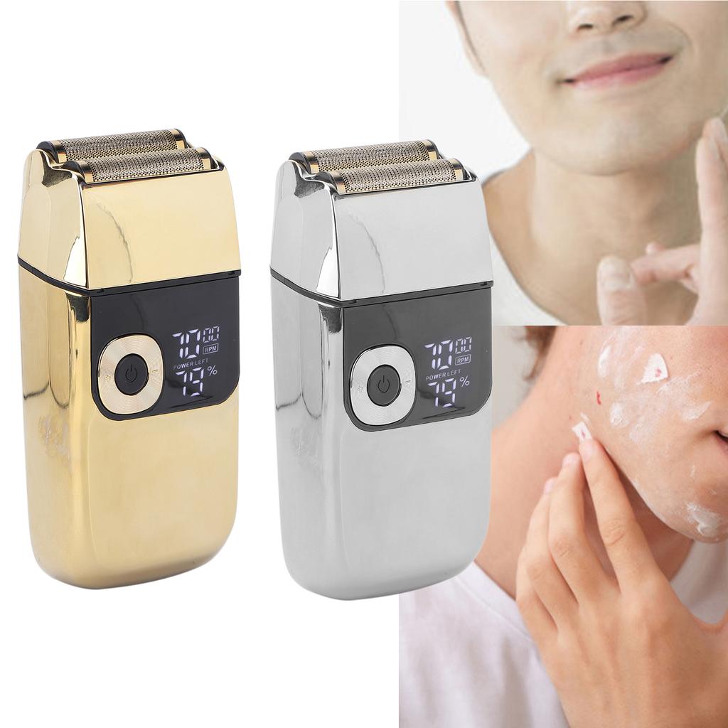 Electric  LCD Mobile Electric Shaver Men Beard Trimmer with Blade  Cover