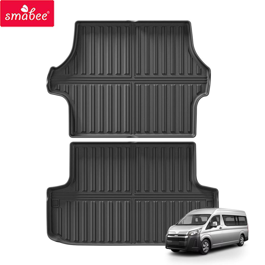 Smabee for Toyota Hiace 200 Series 2004-2024 Fuel Car Cargo Liner Trunk Pad TPE 3D Waterproof Accessories BLACK